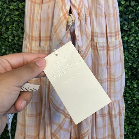 NWT ULLA JOHNSON Noelle Dress in Pale Lilac - Picture 8 of 12